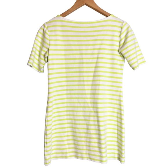 Juicy Couture Lime Green White Mini Dress Lace Up Tunic Size Small TShirt Dress - Picture 2 of 12